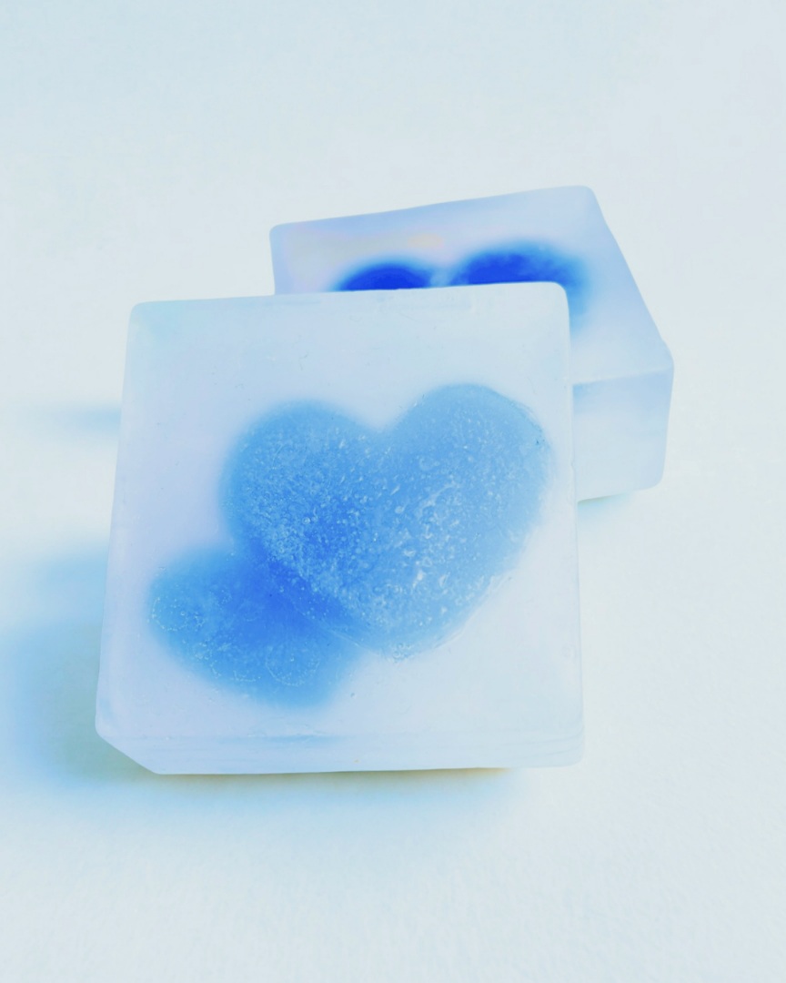 Huurteinen sydän palasaippua - Image 3