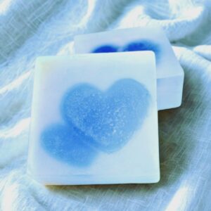 Huurteinen sydän palasaippua