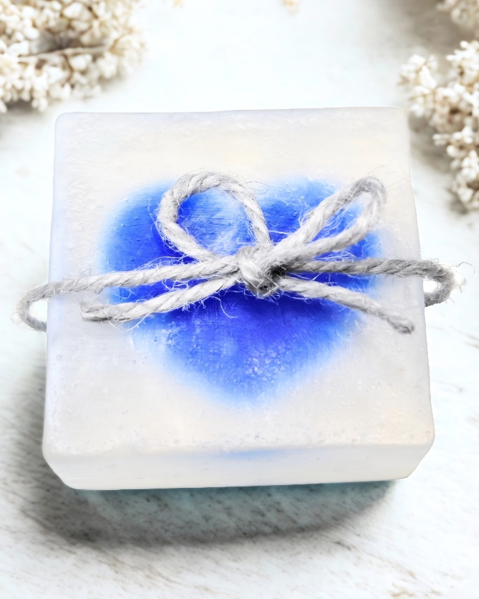 Huurteinen sydän palasaippua - Image 2