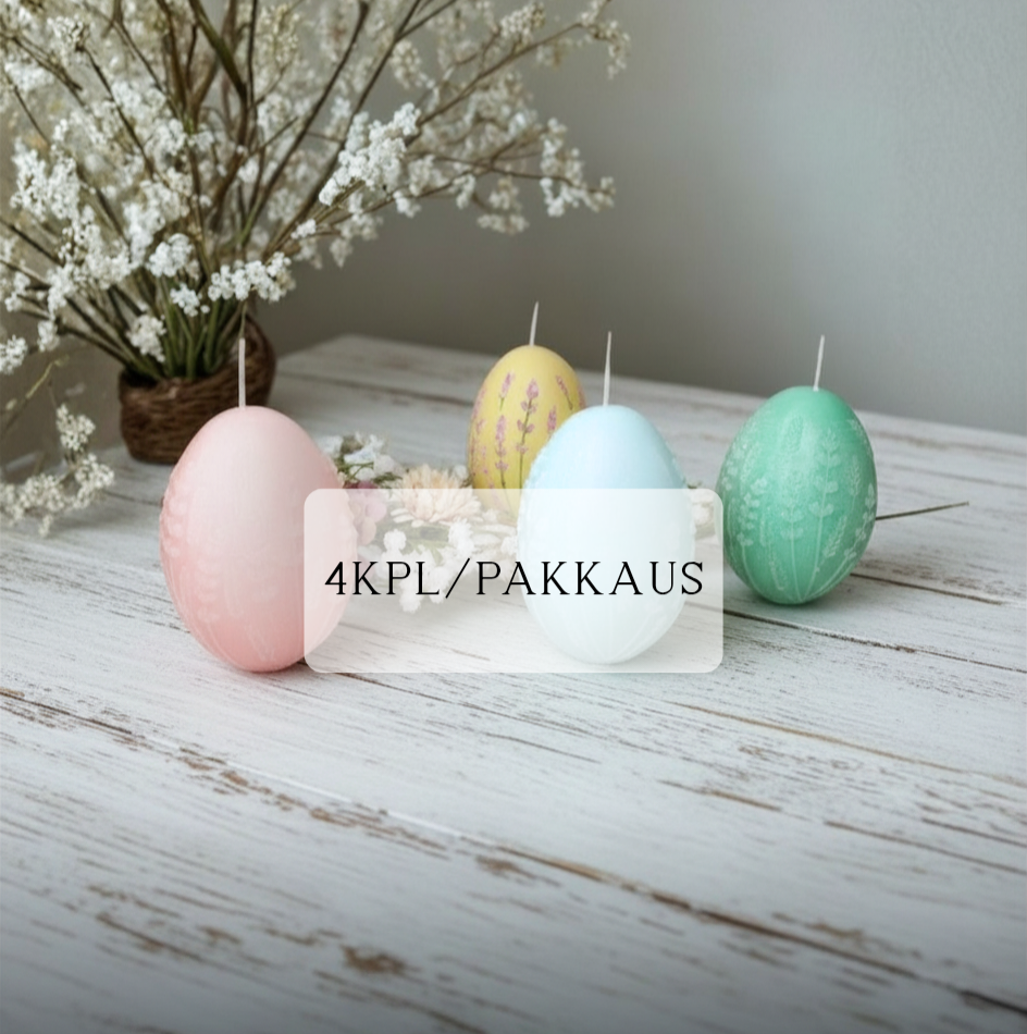 4 kpl Pääsiäismuna kynttiläpakkaus